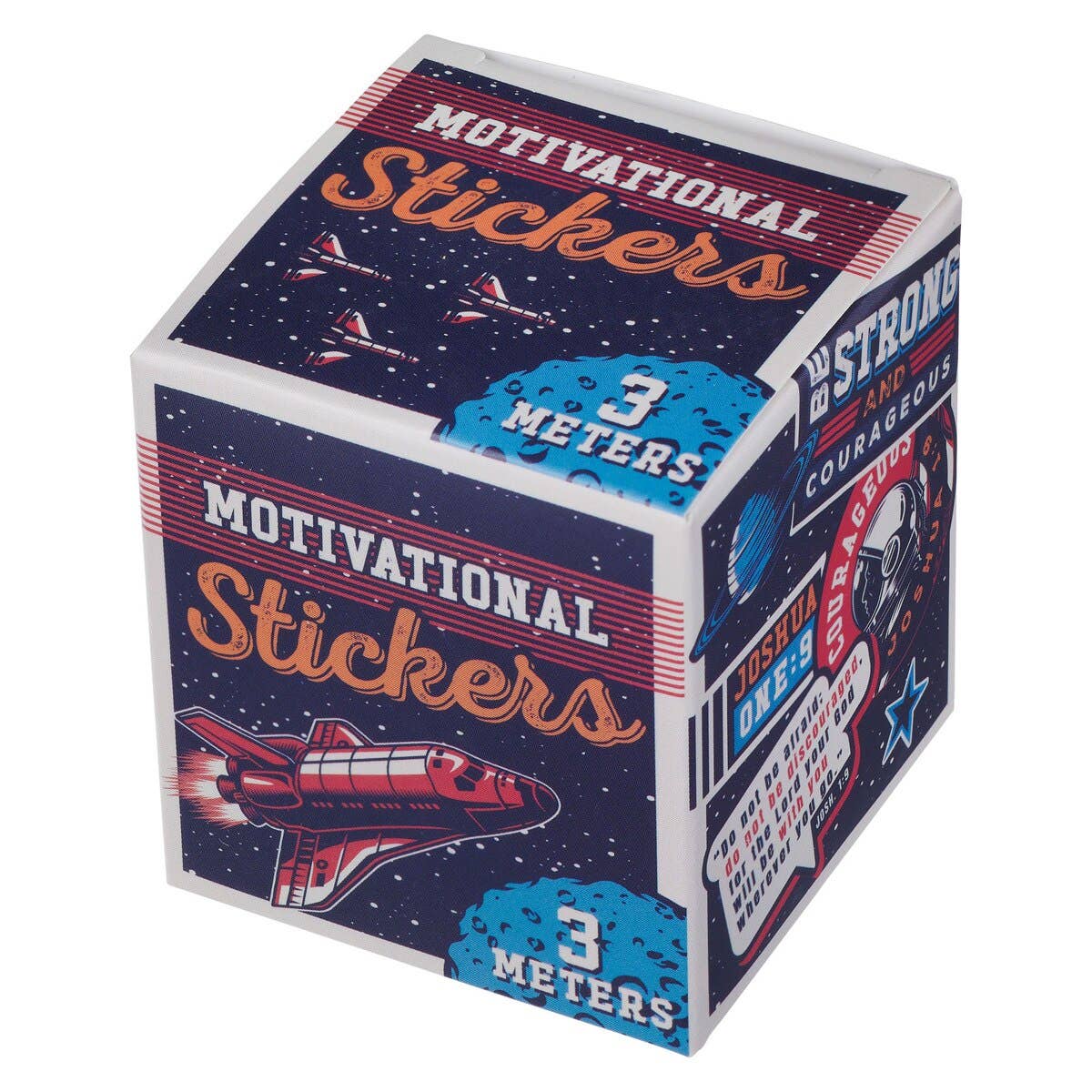 Sticker Roll Motivational Strong & Courageous