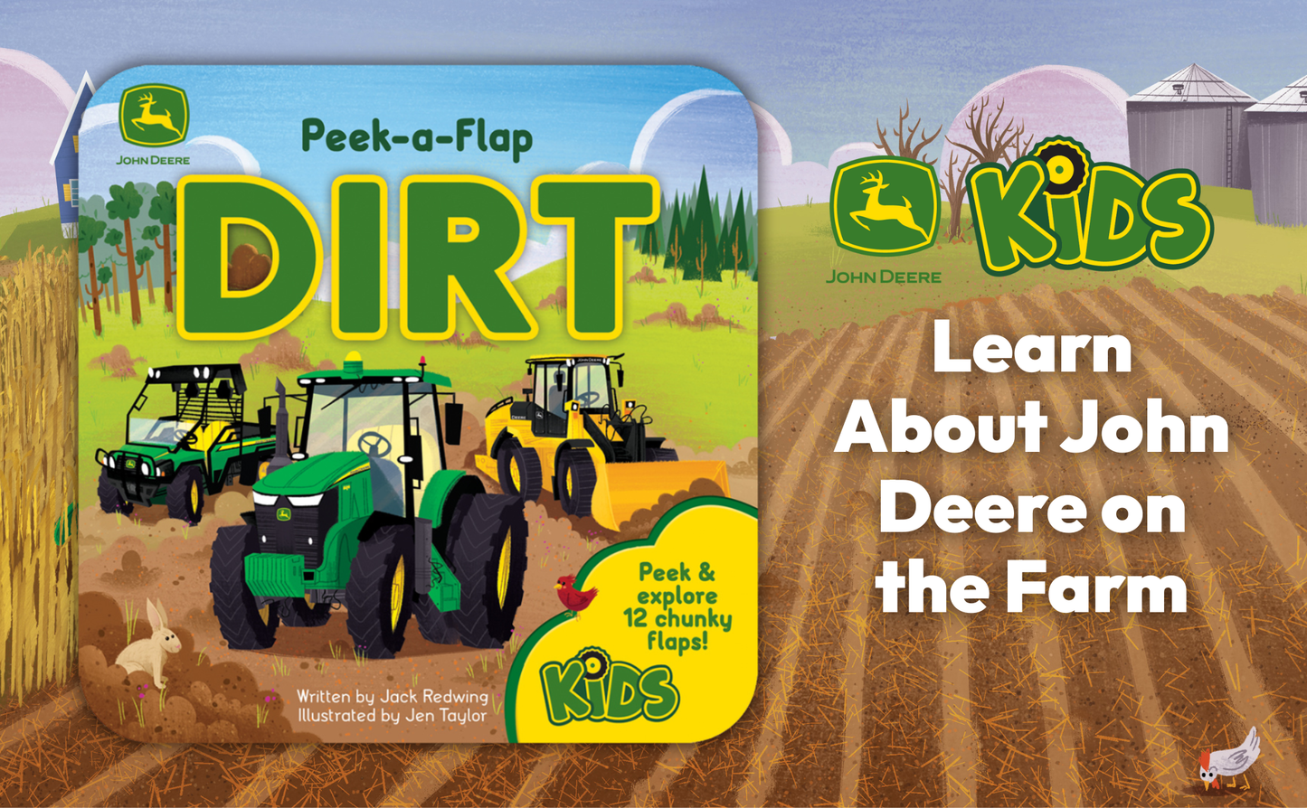 John Deere Dirt Lift a Flap Board Book