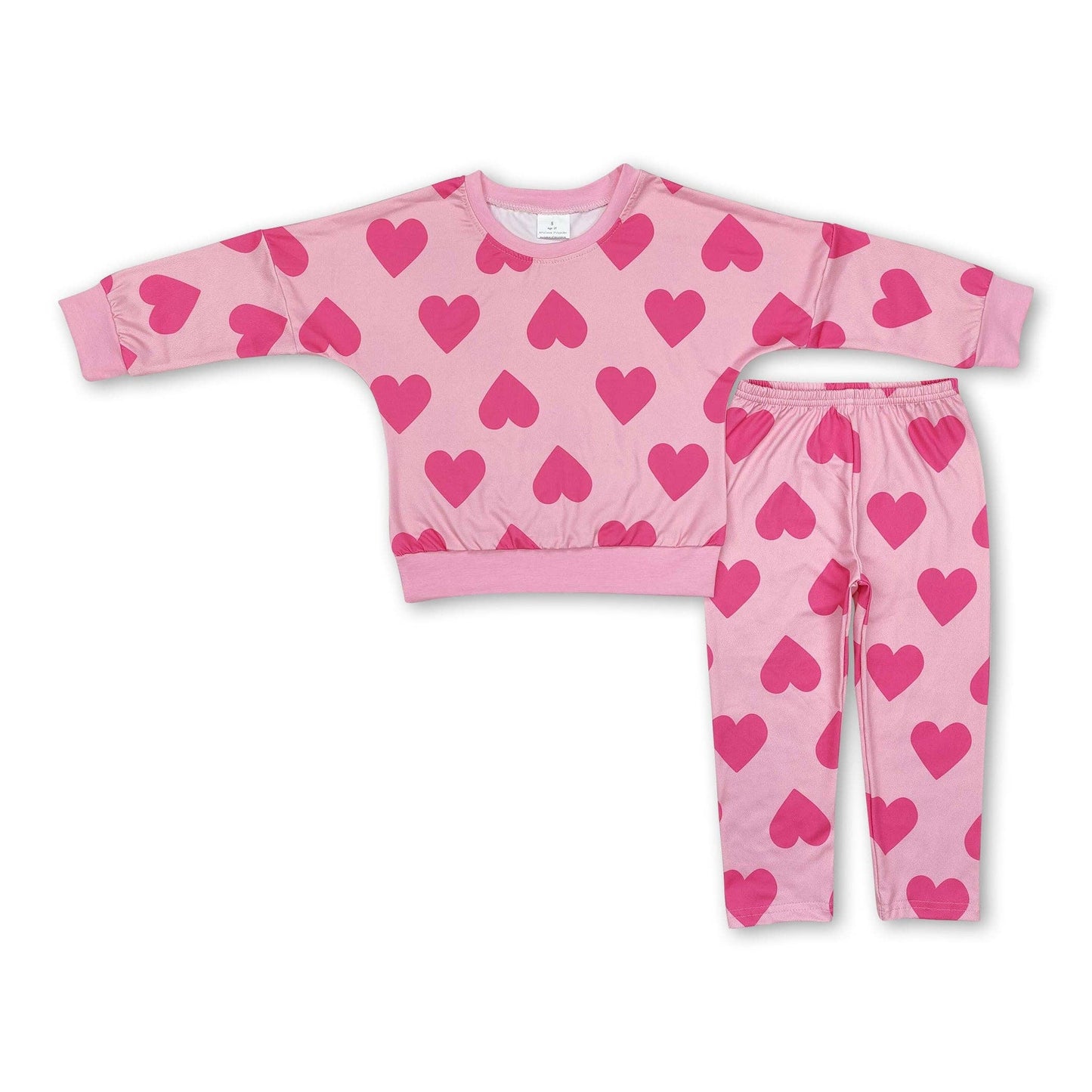 Pink Heart Jogger Set