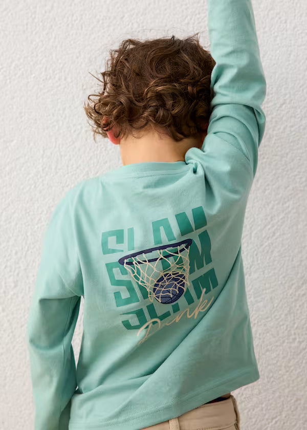 Mayoral Aqua Slam Dunk Longsleeve Shirt