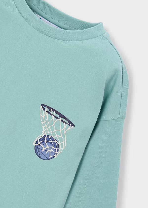 Mayoral Aqua Slam Dunk Longsleeve Shirt