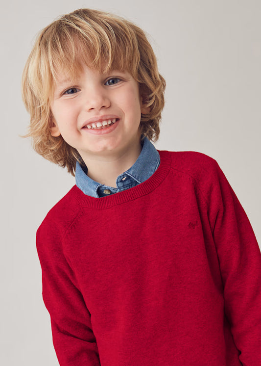 Mayoral Red Basic Sweater