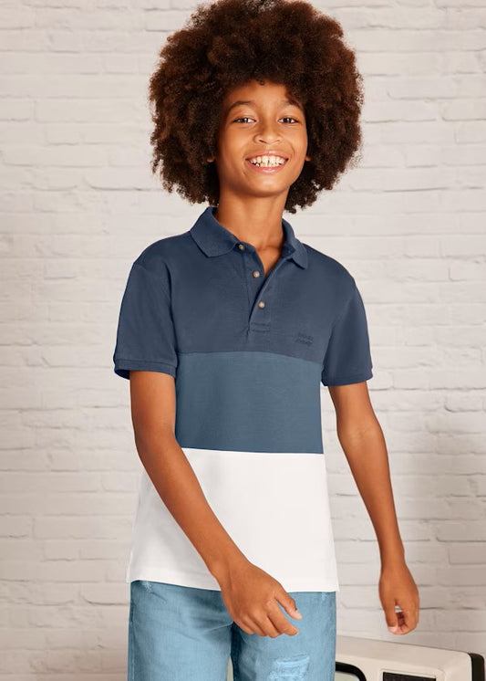 Nukutavake Midnight Block Polo Shirt