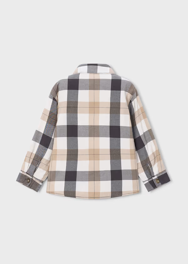 Mayoral Black Plaid Overshirt