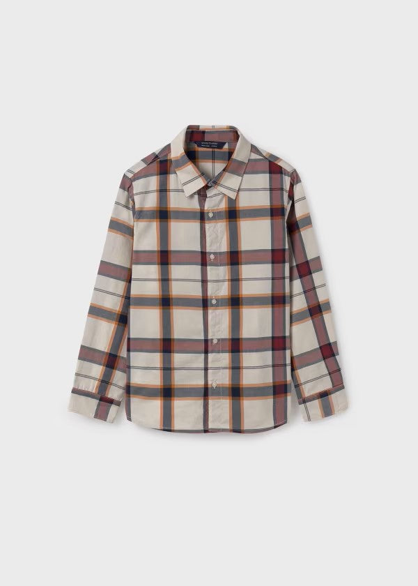 Nukutavake Wine Plaid Shirt