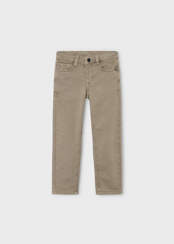 Mayoral Regular Fit Straight Leg Tahin Pant