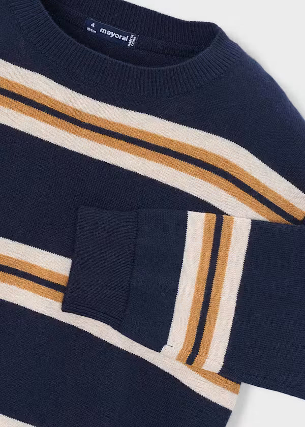 Mayoral Ink Stripe Sweater