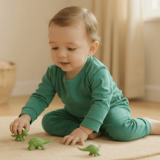 Alpine Green Crew Neck Jogger Set