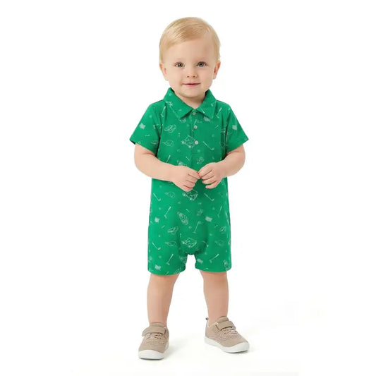 Andy & Evan Green Golf Romper