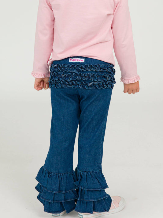 RuffleButts Ruffle Flare Pants
