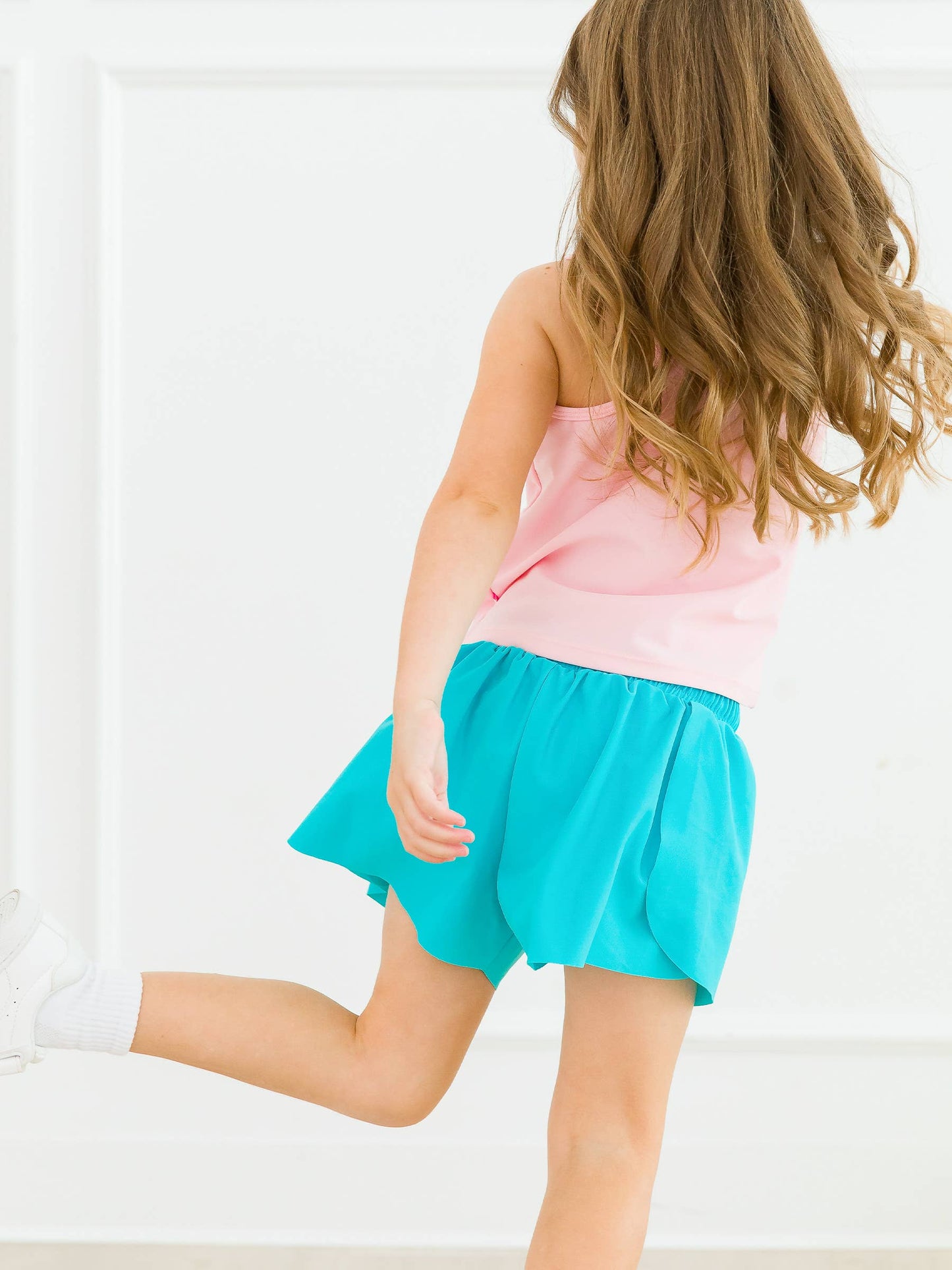 Bright Aqua Butterfly Shorts