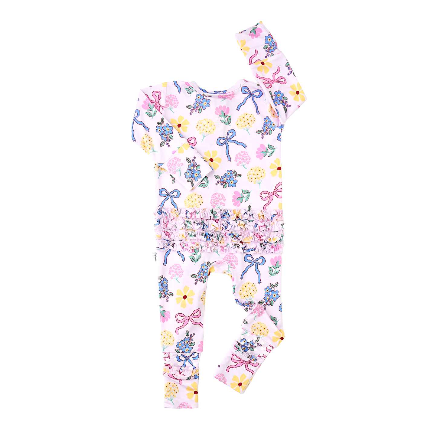 Gigi & Max Evie Ruffle Zippy Romper