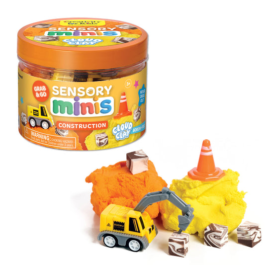 Construction Cloud Clay Mini Play Jar