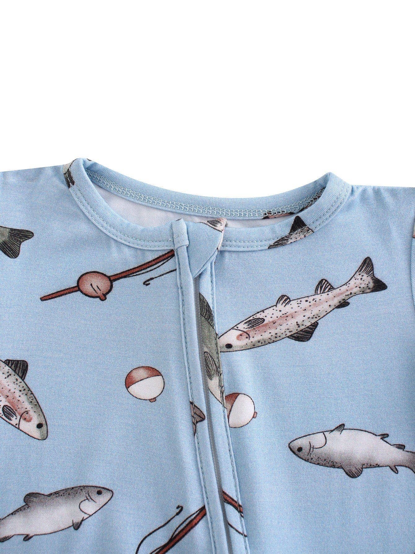 Blue Fish Zippy Romper