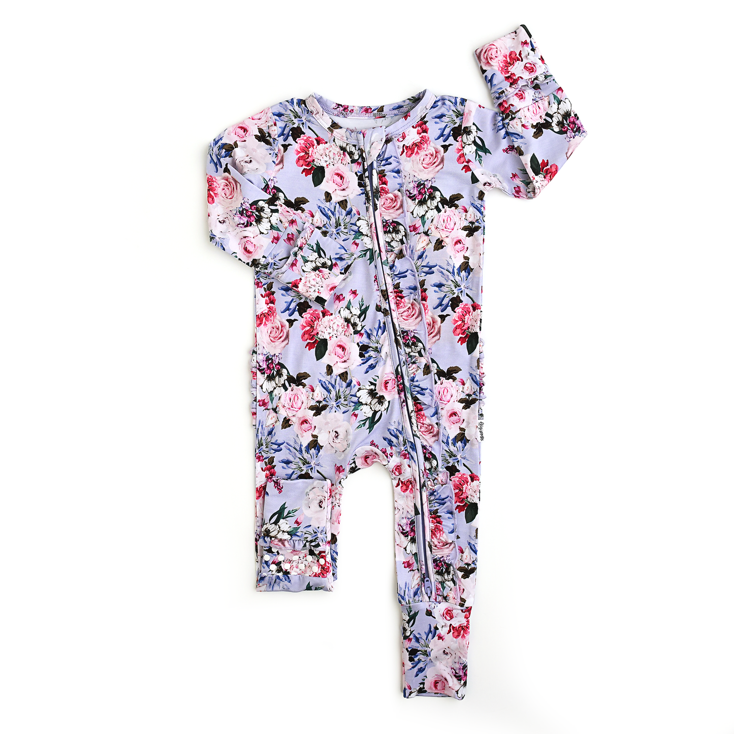 Emerson Floral Ruffle Zip Romper