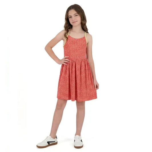 Andy & Evan Orange Floral Athletic Dress