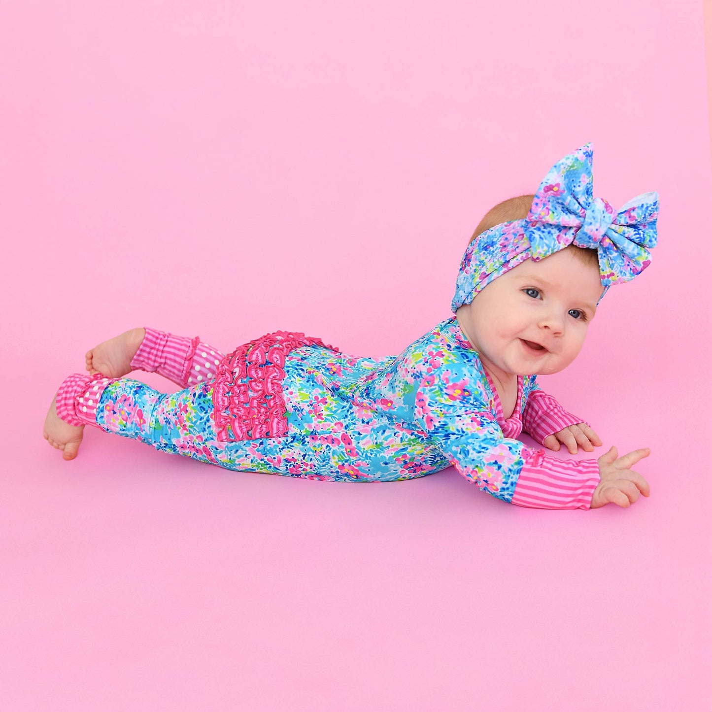 Gigi & Max Ella Ruffle Zippy Romper
