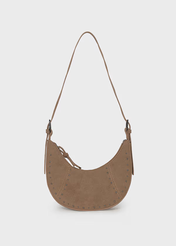 Mayoral Caramel Studded Hobo Bag