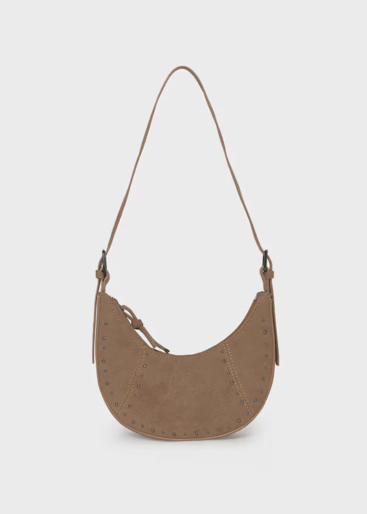 Mayoral Caramel Studded Hobo Bag