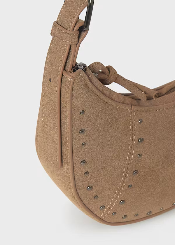 Mayoral Caramel Studded Hobo Bag