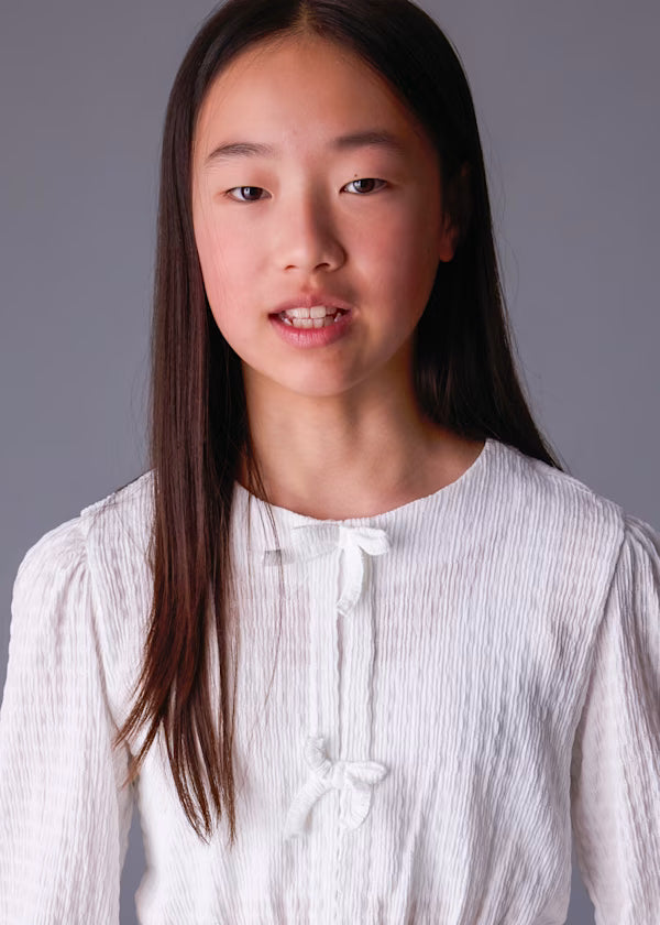 Mayoral Ivory Bow Top