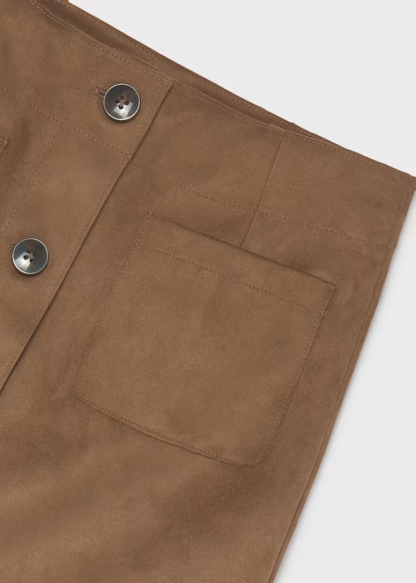 Mayoral Caramel Suede Skirt
