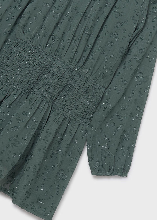 Mayoral Eucalyptus Chiffon Dress