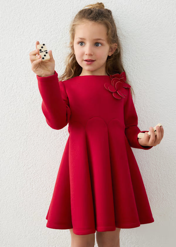 Mayoral Red Floral Dress