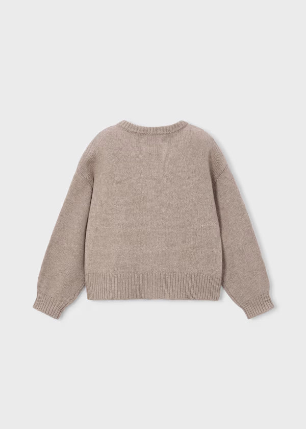 Mayoral Beige Flower Cardigan