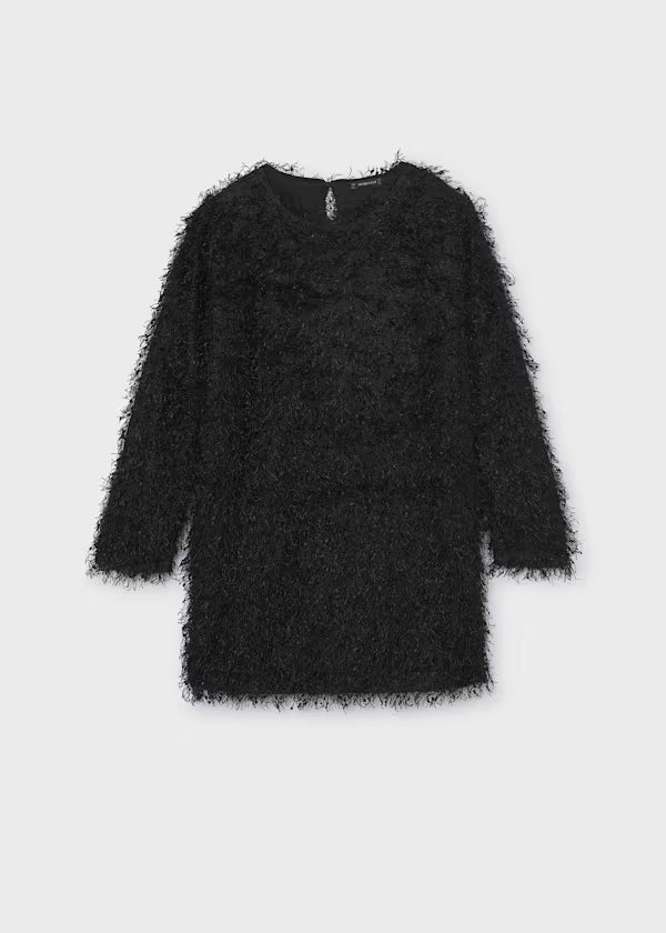 Mayoral Black Fringe Dress