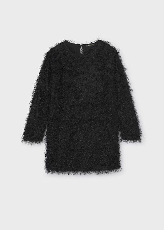 Mayoral Black Fringe Dress