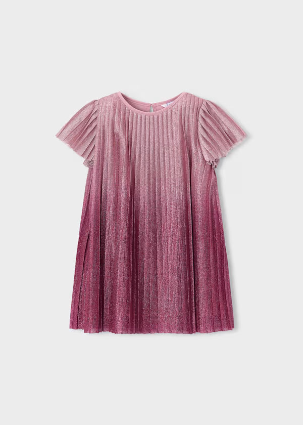 Mayoral Raspberry Pleated Dress