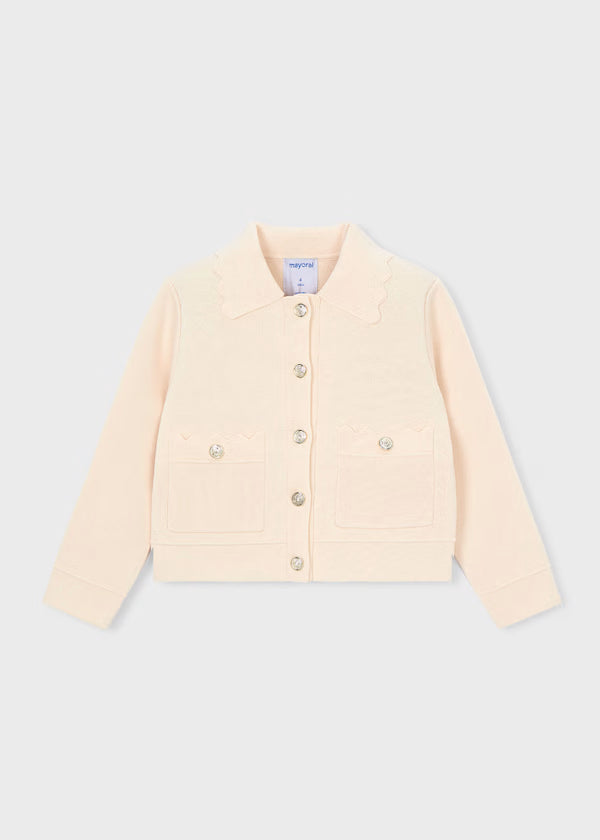 Mayoral Chickpea Scalloped Jacket