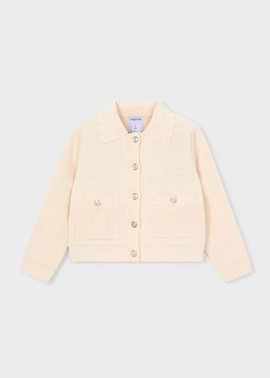 Mayoral Chickpea Scalloped Jacket
