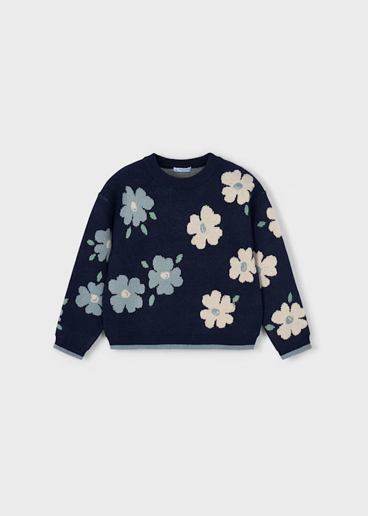 Mayoral Jade Floral Sweater