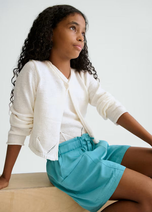 Mayoral Bone Knit Cardigan