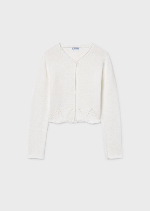 Mayoral Bone Knit Cardigan