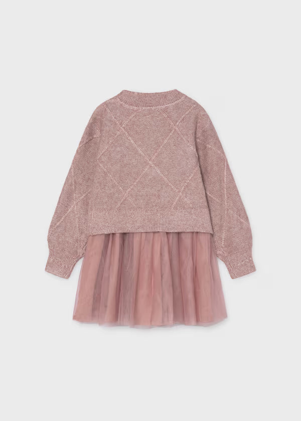 Mayoral Heather Quartz Bow 2pc Dress