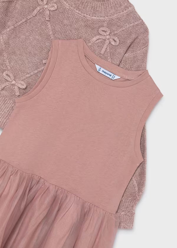 Mayoral Heather Quartz Bow 2pc Dress