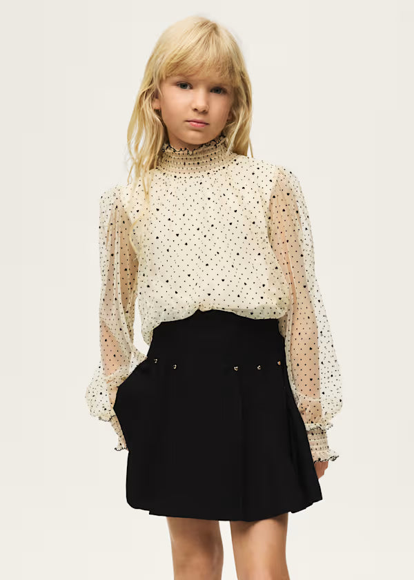Mayoral Ivory Tulle Blouse & Skirt