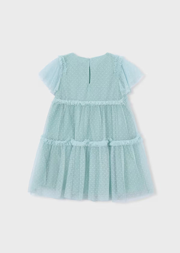 Mayoral Lake Tulle Plumeti Dress