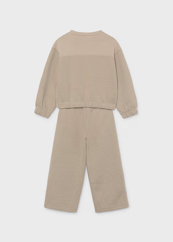 Mayoral Hazelnut Pocket Top & Pant Set