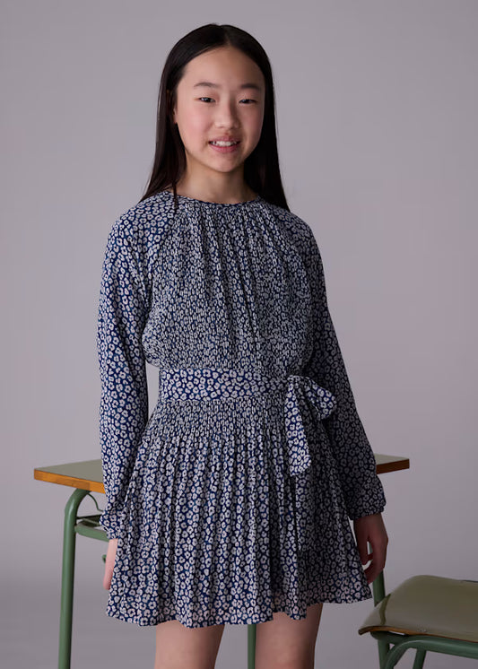 Mayoral Petroleum Pleated Dress