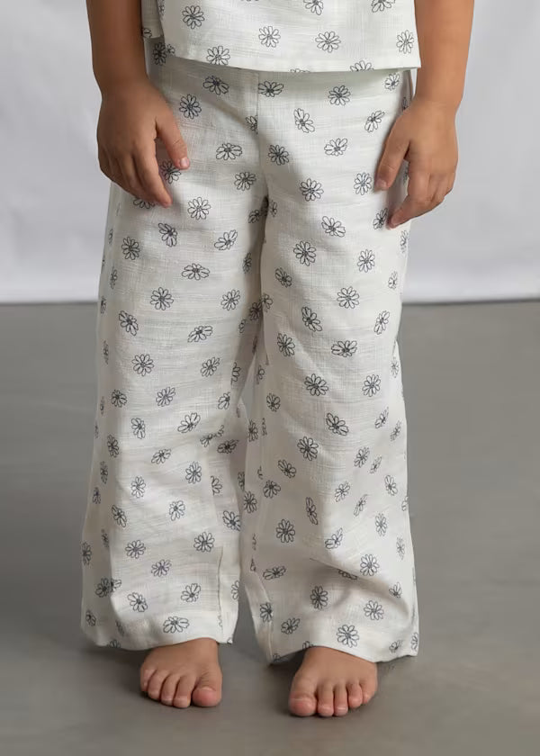 Mayoral Bone Flower Pant Set