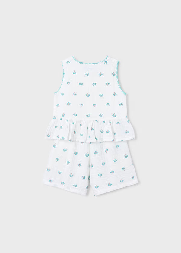 Mayoral Palm Print Short Set