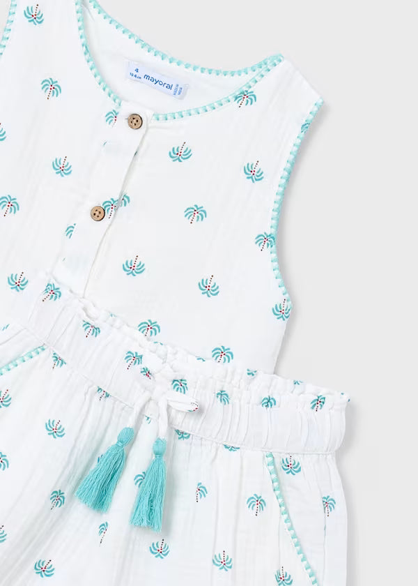 Mayoral Palm Print Short Set
