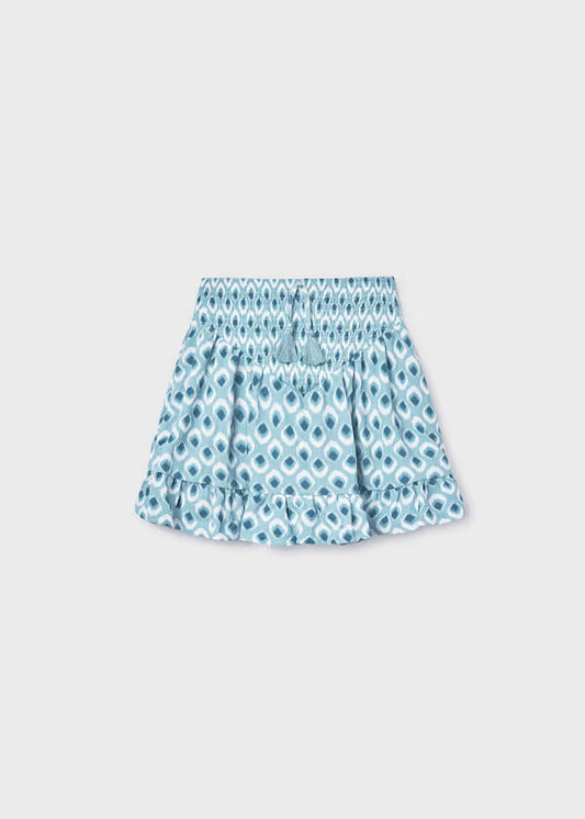 Mayoral Blue Printed Skirt