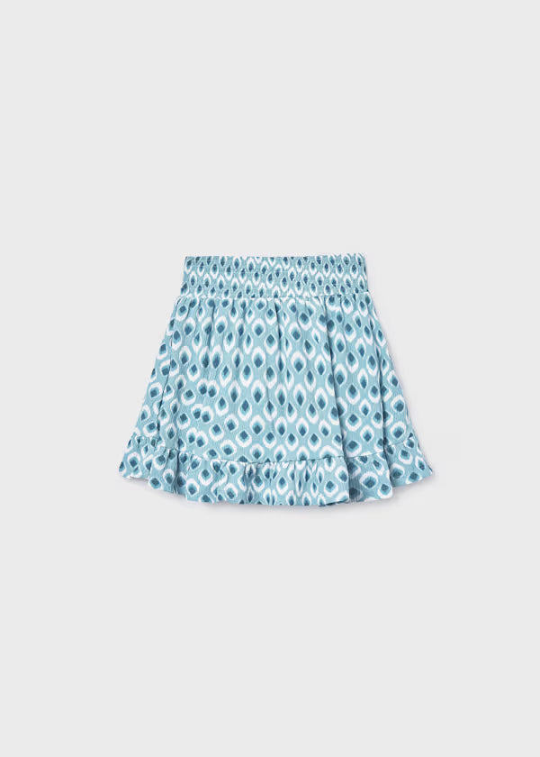 Mayoral Blue Printed Skirt