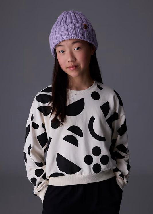 Mayoral Black & White Geo Pullover