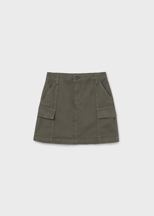 Mayoral Green Pocket Skirt